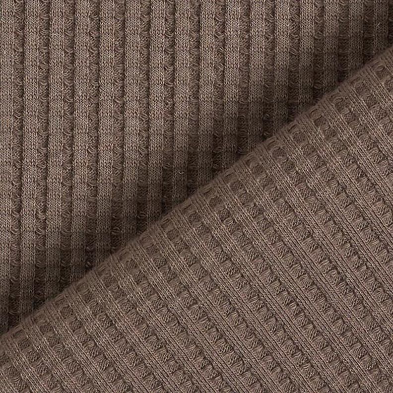 Jersey favos de algodão lisa – castanho claro,  image number 3