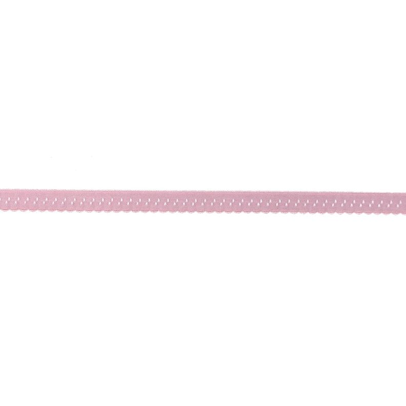 Fita de nastro elástica Renda [12 mm] – rosa embaçado,  image number 1