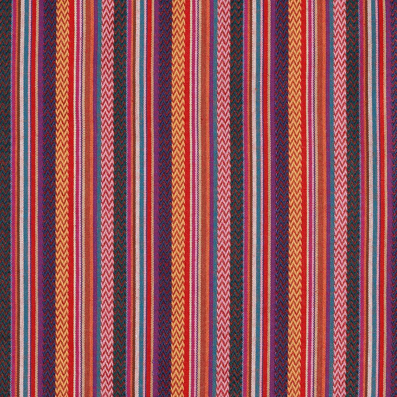Tecido para decoração Jacquard Riscas Chevron – carmin/verde,  image number 1