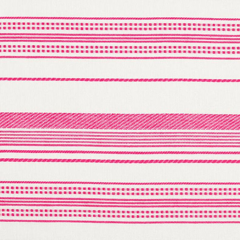 Tecido de algodão Riscas bordadas – branco sujo/pink,  image number 1