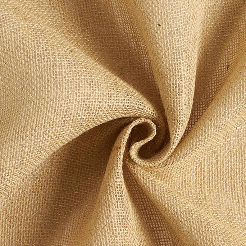 Tecido para decoração Juta Lurex 150 cm – natural/dourado,  image number 1