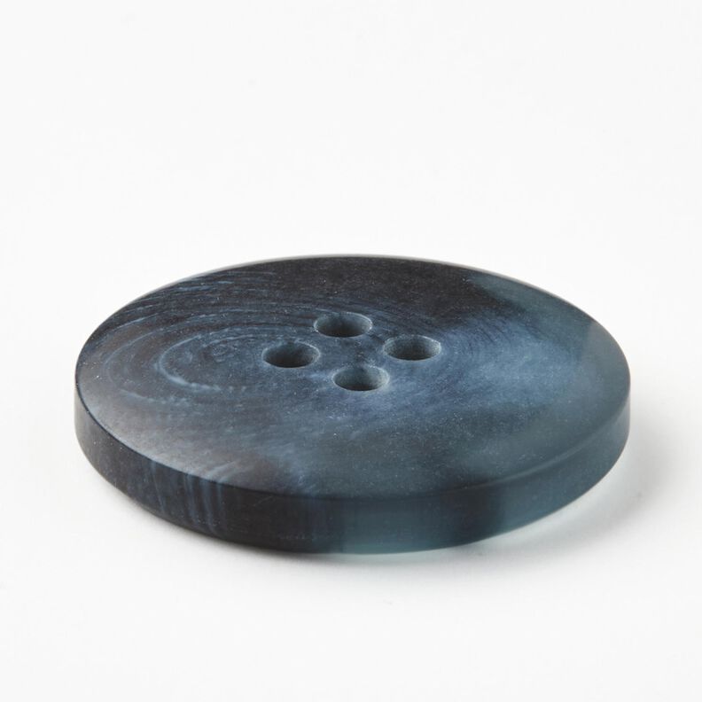 Botão redondo de 4 furos [Ø 25 mm] – azul ganga,  image number 3