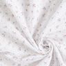 Musselina/ Tecido plissado duplo Flores românticas – branco,  thumbnail number 3