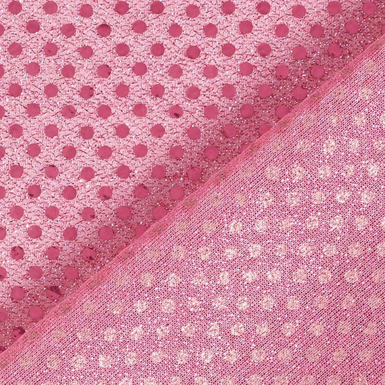 Tecido com lantejoulas Pintas pequenas – rosa,  image number 5