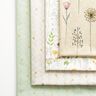 Tecido para decoração Meio linho Panamá flores silvestres desenhadas – branco/rosa,  thumbnail number 5