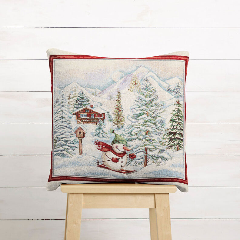 Painel decorativo Gobelina Boneco de neve – carmin/bege claro,  image number 6