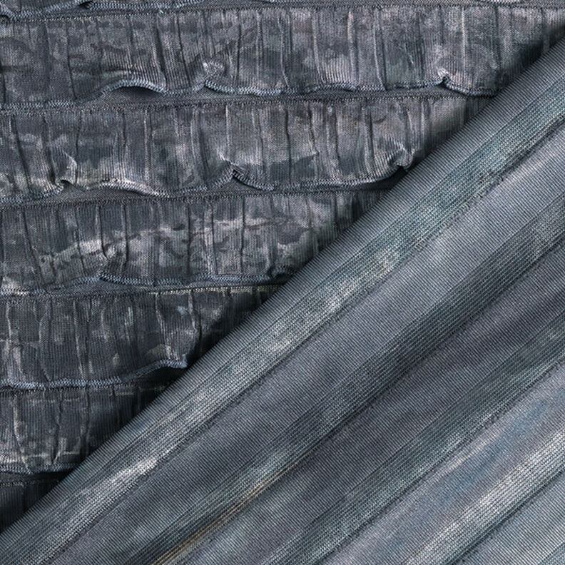 Jersey Folhos Batik Riscas diagonais – cinzento claro,  image number 4