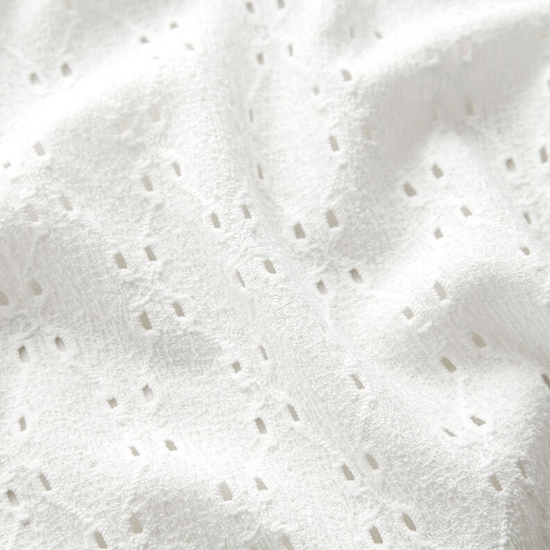 Jersey enrugado Bordado inglês – branco,  image number 2