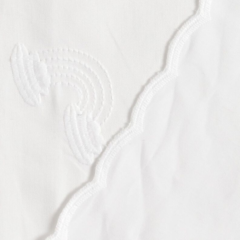 Cetim de algodão Arco-íris Bordado – branco,  image number 4