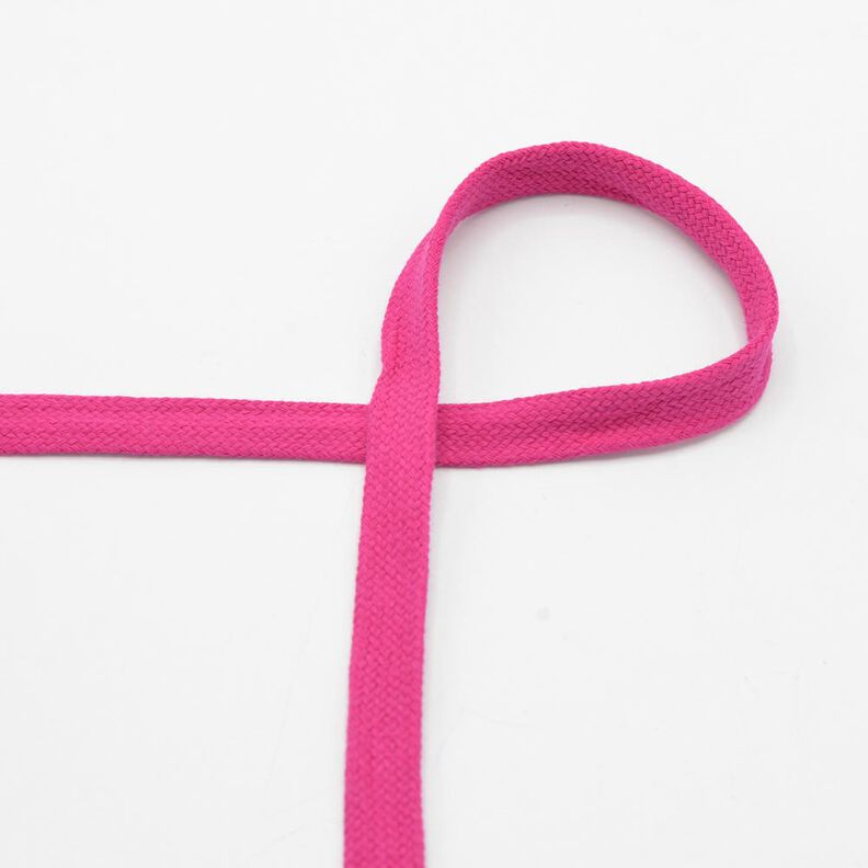 Cordão plano Camisola com capuz Algodão [15 mm] – rosa intenso,  image number 1