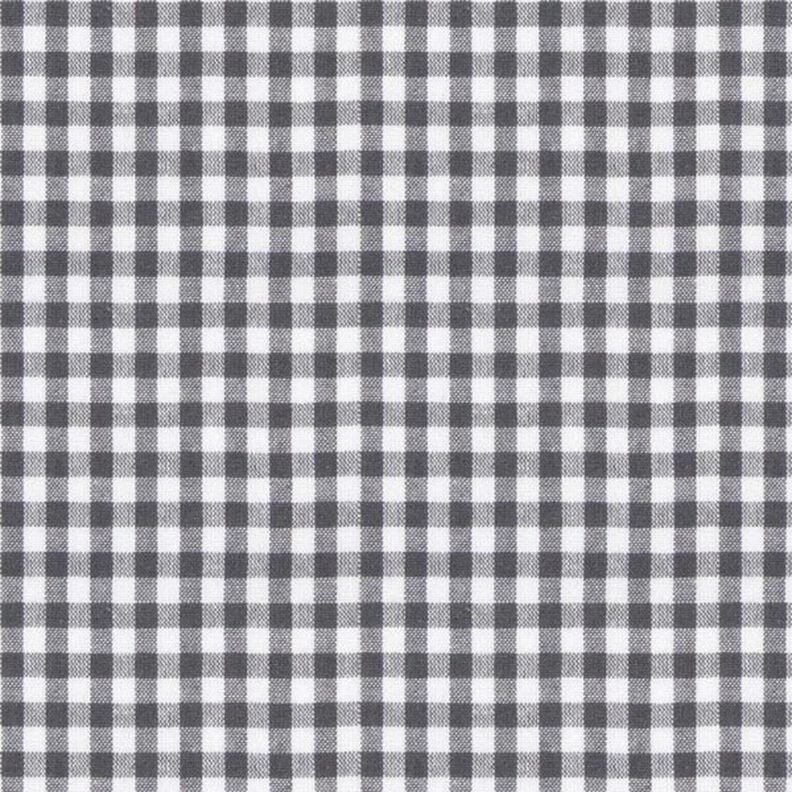 Tecido de algodão Vichy - 0,5 cm – cinzento,  image number 1