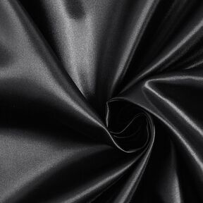 Cetim de poliéster – preto, 