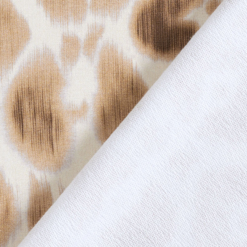 GOTS French Terry Padrão Leo Batik | TCC x LOOKS by Wolfgang Joop – castanho-avermelhado/creme,  image number 6