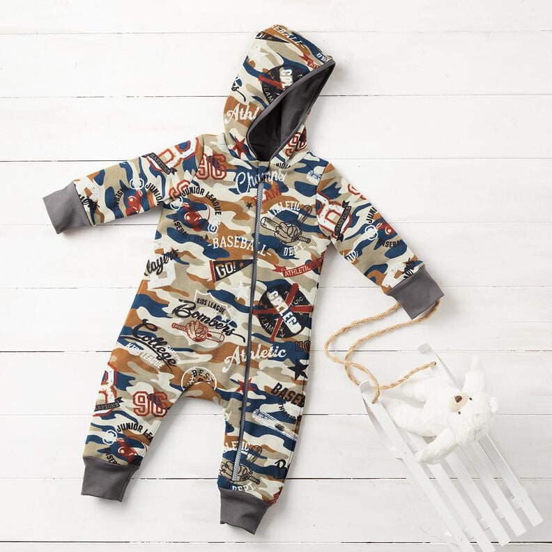 Tecido polar alpino Baseball – castanho médio,  image number 6