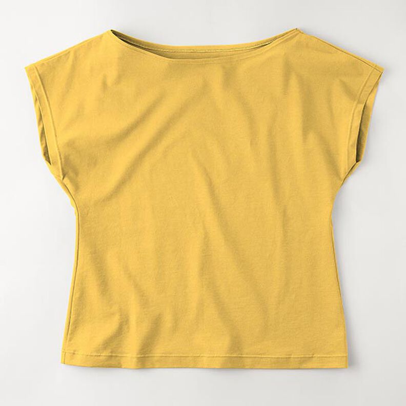 Jersey de algodão médio liso – amarelo-sol,  image number 8