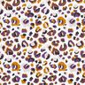 Tecido de algodão Cretone Leopardo – beringela/branco,  thumbnail number 1