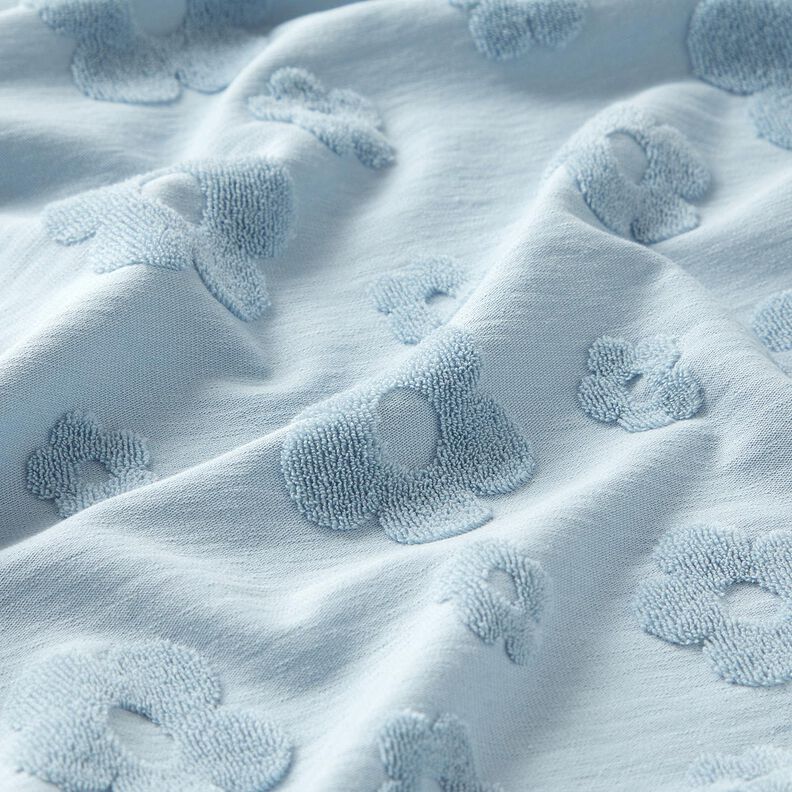 Tecido turco Jersey Flores – azul prateado,  image number 2