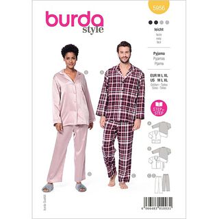 Pijamas UNISSEXO | Burda 5956 | M, L, XL, 