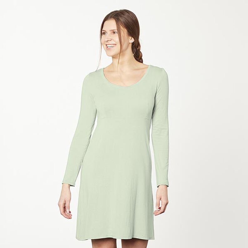 GOTS Jersey de algodão | Tula – verde pastel,  image number 6