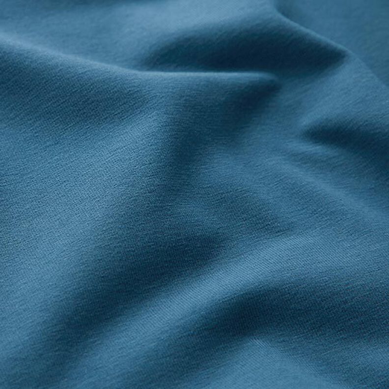 GOTS Jersey de algodão | Tula – azul ganga,  image number 2