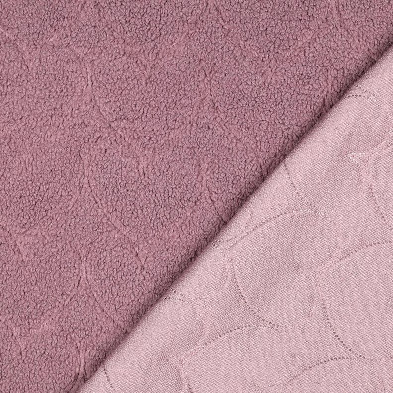 Pelo artificial Padrão de corações | Poppy Fabrics – rosa-velho escuro,  image number 4