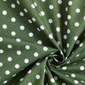 Popelina de algodão pintas grandes – verde escuro/branco,  thumbnail number 5