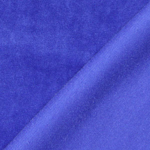 Tecido aveludado Nicki Liso – azul real,  image number 3