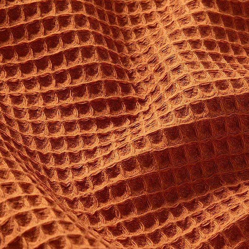 Tecido piqué em favo – terracota,  image number 2