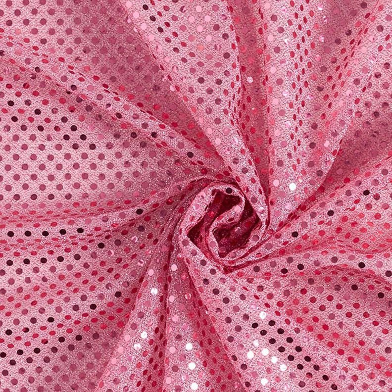 Tecido com lantejoulas Pintas pequenas – rosa,  image number 4