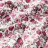 Popelina de algod&atilde;o Rosas selvagens &ndash; branco/malva,  thumbnail number 2