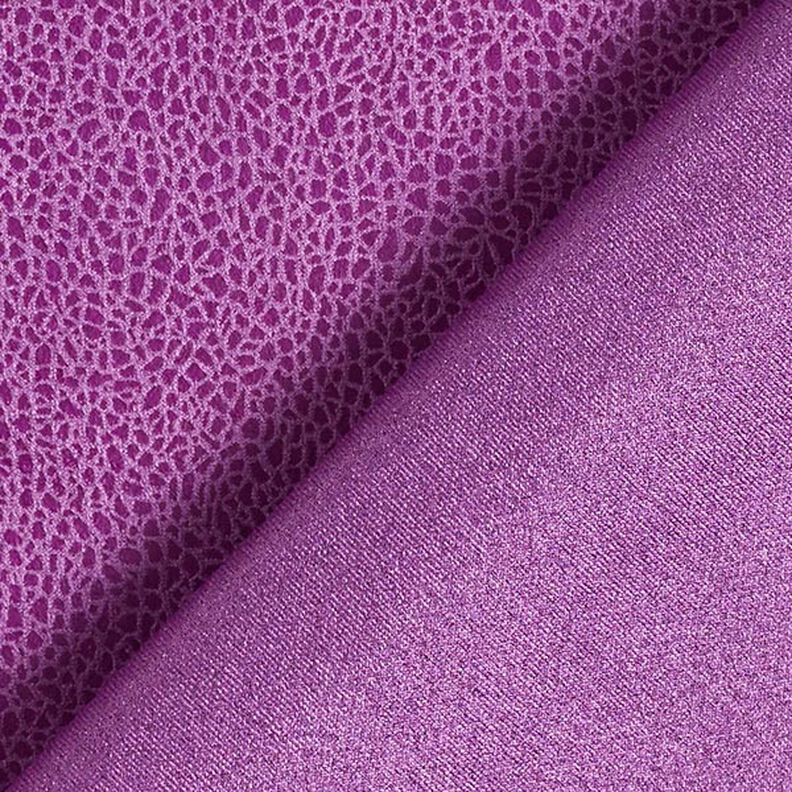 Jersey de tecido aveludado com estampado cobra – roxo,  image number 3