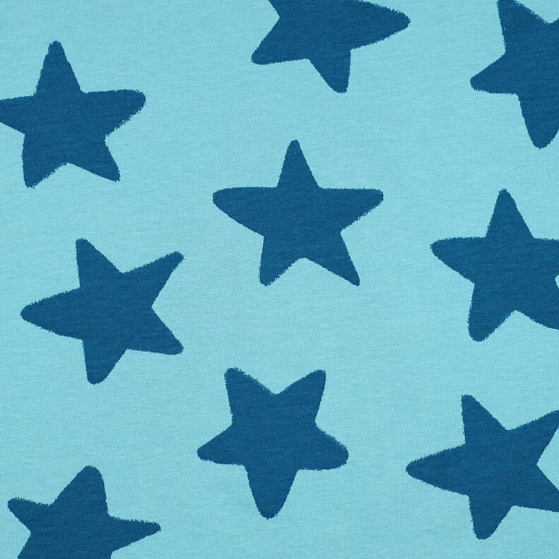 Sweater aconchegante Estrelas | Poppy Fabrics – azul brilhante/azul-oceano,  image number 1