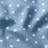 Corações espalhados de popeline de algodão orgânico – jeans azul claro,  thumbnail number 2