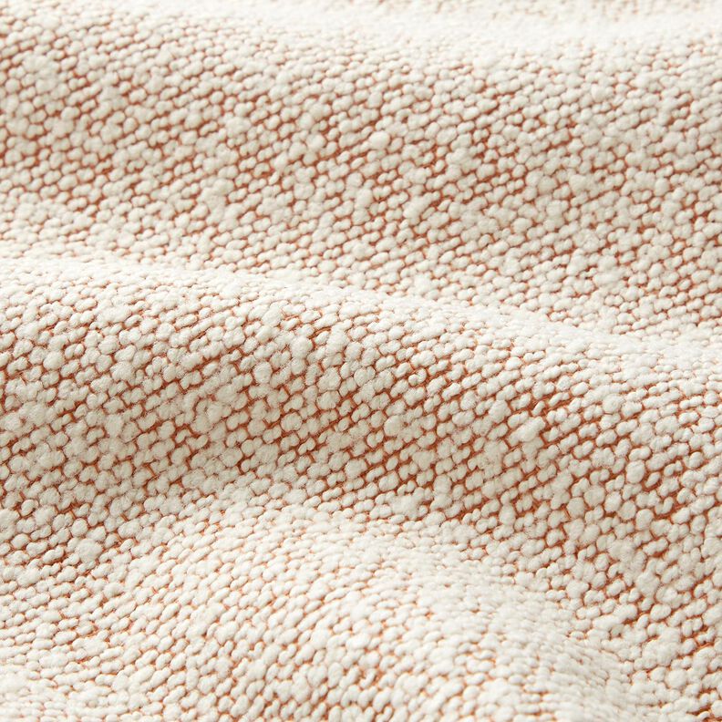Tecido para exteriores Bouclé fino – salmão/branco sujo,  image number 3