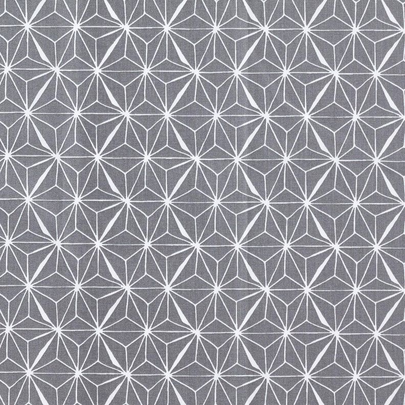 Algodão revestido Estrelas gráficas – cinzento/branco,  image number 1