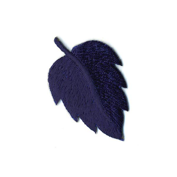Applikation blad [ 3 x 4 cm ] – azul-marinho,  image number 1