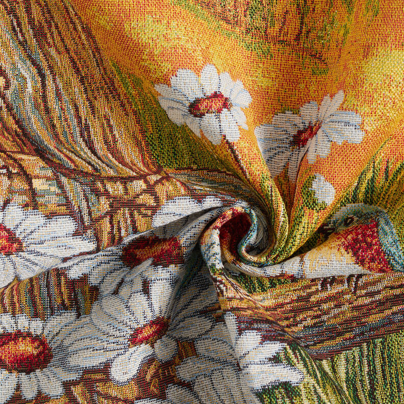 Painel decorativo Gobelina Par de passarinhos – carmin/bege claro,  image number 3