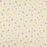 Tecido para decoração Meio linho Panamá Pequenas flores de primavera – branco sujo/amarelo-baunilha,  thumbnail number 1