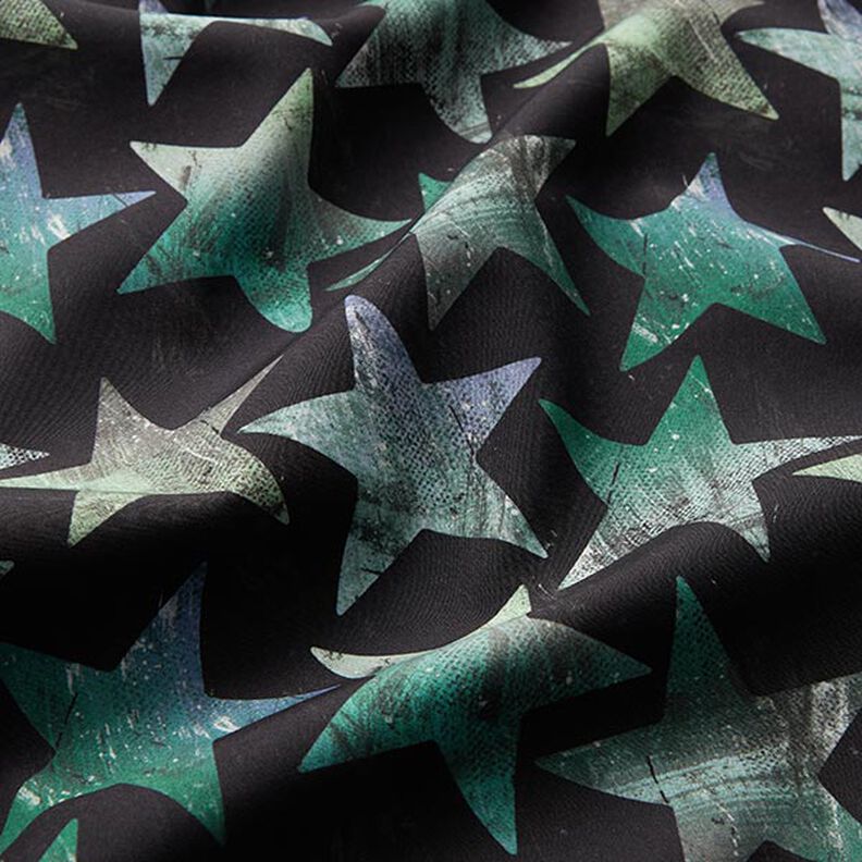 Softshell Estrelas – preto/verde,  image number 2