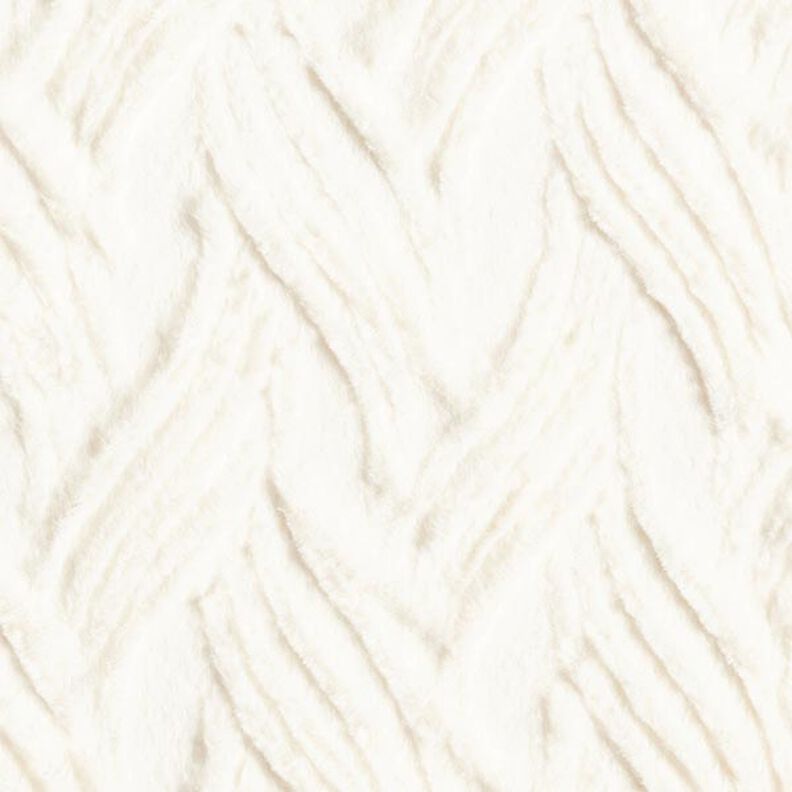 Pelo artificial Linhas onduladas – branco sujo,  image number 1