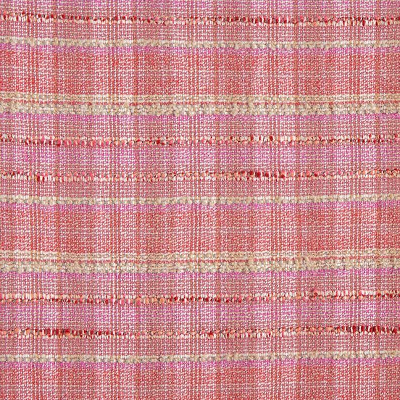 Tecido para sobretudos Mistura de lã Bouclé – pink,  image number 1