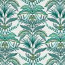 Tecido para decoração Panamá Grinalda de plantas exóticas – marfim/verde escuro,  thumbnail number 1