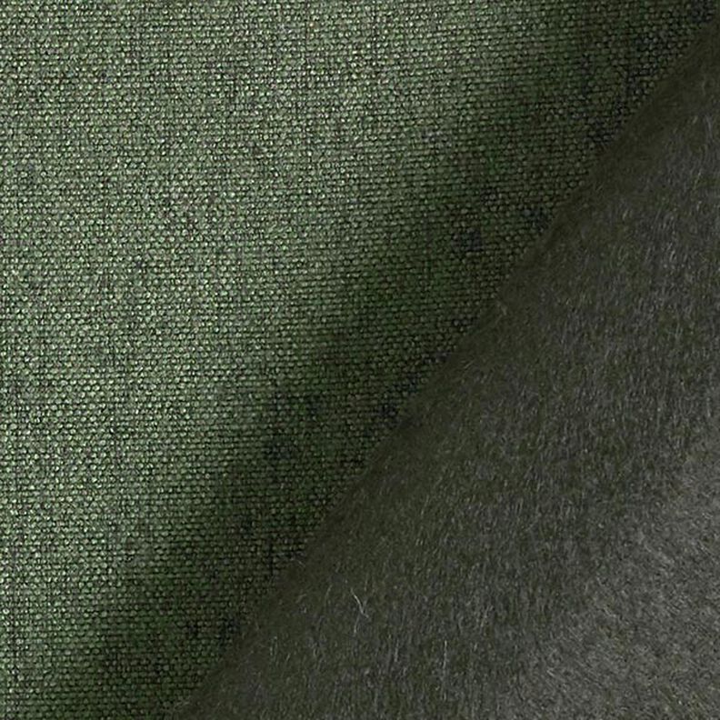Tecido para estofos Melange fina – verde escuro,  image number 3