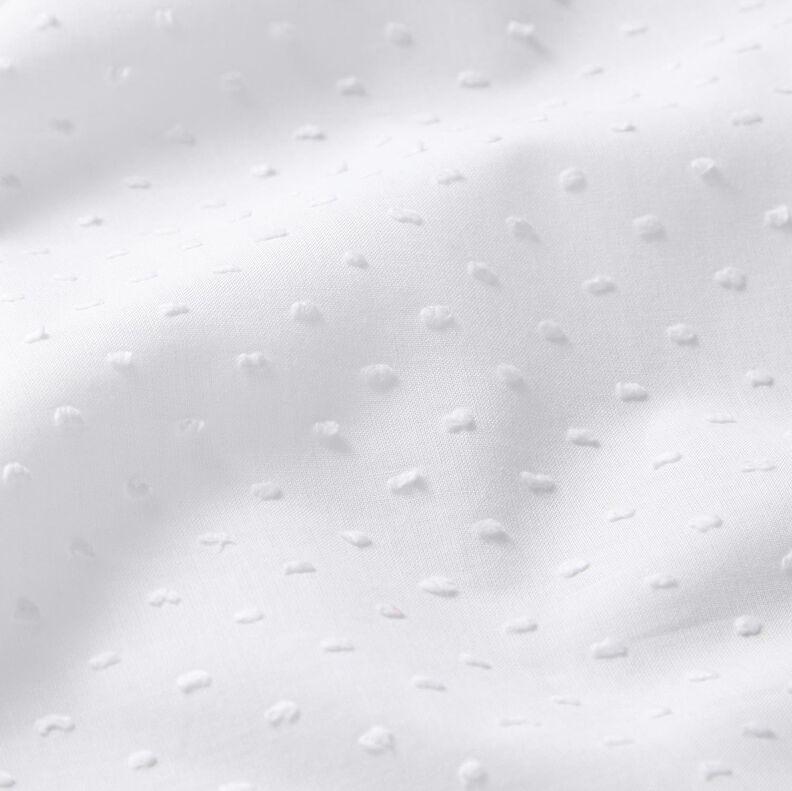 Cambraia de algodão Dobby – branco,  image number 2