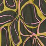 Viscose stretch Flores grandes – pinheiro escuro/amarelo-azeitona,  thumbnail number 2