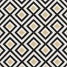 Tecido para decoração Jacquard Losangos Art Déco – branco sujo/dourado,  thumbnail number 1
