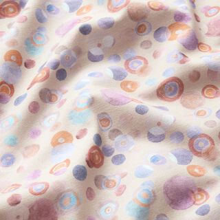 Jersey de algodão Círculos coloridos em aguarela – anémona, 
