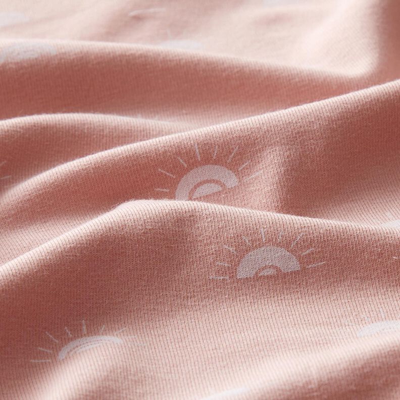 Jersey de algodão Pôr do sol – rosa-velho claro,  image number 2