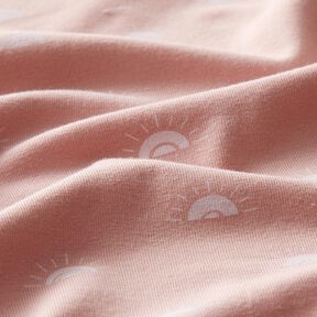 Jersey de algodão Pôr do sol – rosa-velho claro, 
