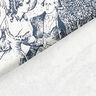 Tecido para decoração Meio linho Panamá Toile de Jour – azul-marinho/branco sujo,  thumbnail number 5